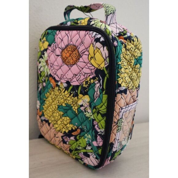 Vera Bradley 28449-12730 Bloom Bloom Pink Multi Quilted Lunch Bunch Lunch Bag - Picture 3 of 12